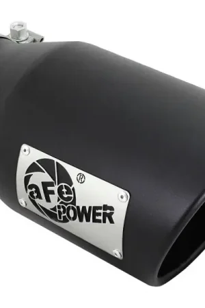 aFe Diesel Exhaust Tip Bolt On Black 4in Inlex x 6in Outlet x 12in One Day Deal
