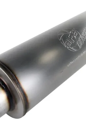 aFe MACHForce XP Exhausts Mufflers SS-409 EXH Muffler 5 ID In/Out 8 Dia Free Returns
