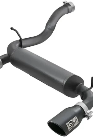 aFe Rebel Series 2.5in 409 SS Axle-Back Exhaust w/ Black Tips 2018+ Jeep Wrangler (JL) V6 3.6L Low Price