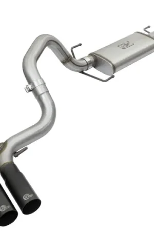 New Release aFe Rebel Series 3in Stainless Steel Cat-Back Exhaust System w/Black Tips 07-14 Toyota FJ Cruiser