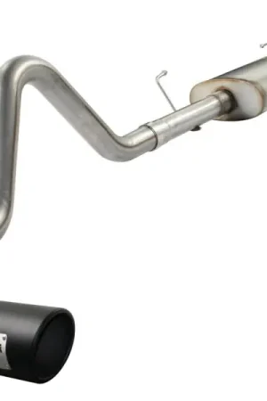aFe MACHForce XP Exhausts Cat-Back SS-409 EXH CB Toyota Tundra 10-11 V8-5.7L 145.7 WB (blk tip) Luxury