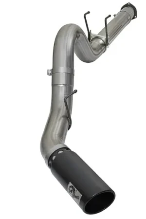 aFe Large Bore-HD 5in DPF Back 409 SS Exhaust System w/Black Tip 2017 Ford Diesel Trucks V8 6.7L(td) Price Drop