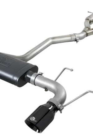 Viral aFe Large Bore HD 3in 304 SS Cat-Back Exhaust w/ Black Tips 14-19 Jeep Grand Cherokee (WK2) V6-3.6L