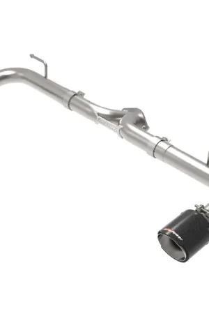 aFe Takeda 2-1/2in 304 SS Axle-Back Exhaust w/ Carbon Fiber Tips 14-18 Mazda 3 L4 2.0L/2.5L Professional Grade