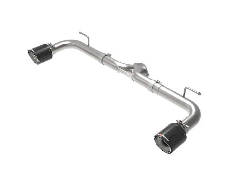 aFe Takeda 2-1/2in 304 SS Axle-Back Exhaust w/ Carbon Fiber Tips 14-18 Mazda 3 L4 2.0L/2.5L Professional Grade