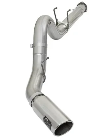 aFe ATLAS 5in DPF-Back Alum Steel Exhaust System w/Polished Tip 2017 Ford Diesel Trucks V8-6.7L (td) Limited Edition