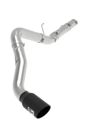 aFe ATLAS 5in DPF-Back Alum Steel Exhaust System w/ Black Tip 19-20 Ram Diesel Trucks L6-6.7L (td) While Supplies Last