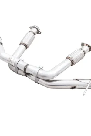 AWE Tuning 2020 Chevrolet Corvette (C8) Track Edition Exhaust - Quad Chrome Silver Tips Worldwide Shipping