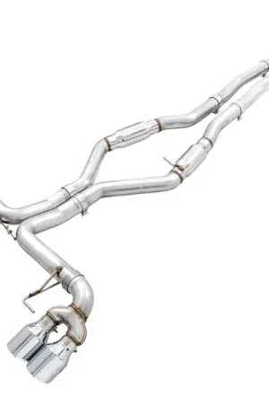 AWE Tuning 2019+ BMW M340i (G20) Track Edition Exhaust - Quad Chrome Silver Tips Hot Picks