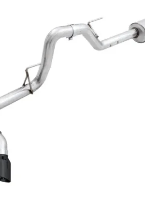 In Demand AWE Tuning 2015+ Ford F-150 0FG Single Exit Performance Exhaust System w/4.5in Diamond Black Tips