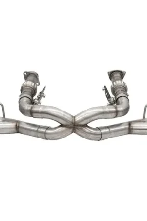 Budget Corsa 20-25 Corvette C8 3in Xtreme Cat-Back Exhaust 4.5in Blk Quad Tips - Integrates stock AFM Valve