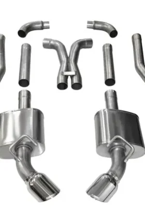 Corsa 2011-2015 Chevrolet Camaro SS 6.2L V8 Manual Polished Xtreme 3in Cat-Back Warranty Included