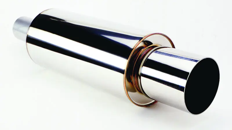 HKS Universal Muffler 2.5 Inlet / 3.7in Outlet (SUS304 NO COATING) Price Cut