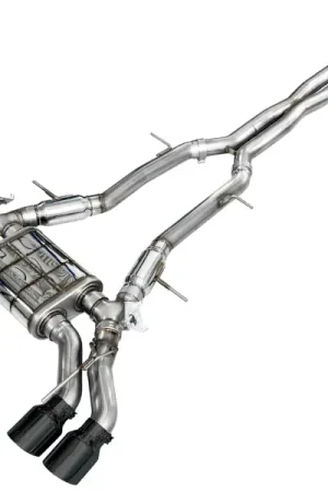 Must Have AWE Tuning 2021+ Cadillac CT4-V Blackwing SwitchPath Exhaust - Diamond Black Tips